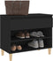vidaXL - Schoenenkast - 70x36x60 - cm - bewerkt - hout - zwart