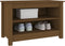 vidaXL - Schoenenkast - 70x38x45,5 - cm - massief - grenenhout - honingbruin