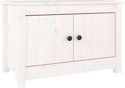 vidaXL - Schoenenkast - 70x38x45,5 - cm - massief - grenenhout - wit
