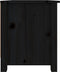 vidaXL - Schoenenkast - 70x38x45,5 - cm - massief - grenenhout - zwart