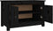 vidaXL - Schoenenkast - 70x38x45,5 - cm - massief - grenenhout - zwart