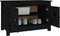 vidaXL - Schoenenkast - 70x38x45,5 - cm - massief - grenenhout - zwart