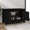 vidaXL - Schoenenkast - 70x38x45,5 - cm - massief - grenenhout - zwart