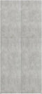 vidaXL - Schoenenkast - 80x35,5x180 - cm - bewerkt - hout - betongrijs