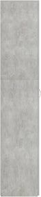 vidaXL - Schoenenkast - 80x35,5x180 - cm - bewerkt - hout - betongrijs