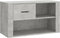 vidaXL - Schoenenkast - 80x35x45 - cm - bewerkt - hout - betongrijs