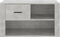 vidaXL - Schoenenkast - 80x35x45 - cm - bewerkt - hout - betongrijs