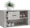 vidaXL - Schoenenkast - 80x35x45 - cm - bewerkt - hout - betongrijs