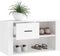 vidaXL - Schoenenkast - 80x35x45 - cm - bewerkt - hout - bruin - eikenkleur