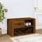 vidaXL - Schoenenkast - 80x35x45 - cm - bewerkt - hout - bruin - eikenkleur