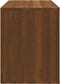 vidaXL - Schoenenkast - 80x35x45 - cm - bewerkt - hout - bruin - eikenkleur
