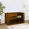 vidaXL - Schoenenkast - 80x35x45 - cm - bewerkt - hout - gerookt - eikenkleurig
