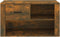 vidaXL - Schoenenkast - 80x35x45 - cm - bewerkt - hout - gerookt - eikenkleurig