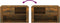 vidaXL - Schoenenkast - 80x35x45 - cm - bewerkt - hout - gerookt - eikenkleurig