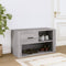 vidaXL - Schoenenkast - 80x35x45 - cm - bewerkt - hout - grijs - sonoma
