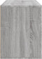 vidaXL - Schoenenkast - 80x35x45 - cm - bewerkt - hout - grijs - sonoma