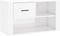 vidaXL - Schoenenkast - 80x35x45 - cm - bewerkt - hout - hoogglans - wit