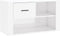 vidaXL - Schoenenkast - 80x35x45 - cm - bewerkt - hout - hoogglans - wit