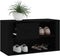 vidaXL - Schoenenkast - 80x35x45 - cm - bewerkt - hout - zwart