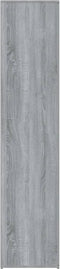 vidaXL - Schoenenkast - 80x39x178 - cm - bewerkt - hout - grijs - sonoma - eikenkleur