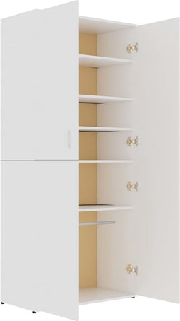 vidaXL - Schoenenkast - 80x39x178 - cm - bewerkt - hout - sonoma - eikenkleurig