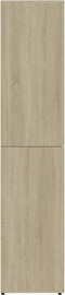 vidaXL - Schoenenkast - 80x39x178 - cm - bewerkt - hout - sonoma - eikenkleurig