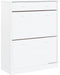 vidaXL - Schoenenkast - ALTA - 77x35x96 - cm - massief - grenenhout - wit