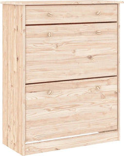 vidaXL - Schoenenkast - ALTA - 77x35x96 - cm - massief - grenenhout