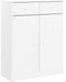vidaXL - Schoenenkast - ALTA - 77x35x96 - cm - massief - grenenhout - wit