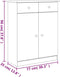 vidaXL - Schoenenkast - ALTA - 77x35x96 - cm - massief - grenenhout