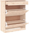 vidaXL - Schoenenkast - ALTA - 77x35x96 - cm - massief - grenenhout