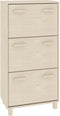 vidaXL - Schoenenkast - HAMAR - 59,5x35x117 - cm - grenenhout - honingbruin