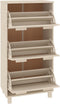 vidaXL - Schoenenkast - HAMAR - 59,5x35x117 - cm - grenenhout - honingbruin