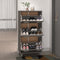 vidaXL - Schoenenkast - HAMAR - 59,5x35x117 - cm - massief - grenenhout - lichtgrijs