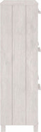 vidaXL - Schoenenkast - HAMAR - 59,5x35x117 - cm - massief - grenenhout - wit