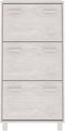 vidaXL - Schoenenkast - HAMAR - 59,5x35x117 - cm - massief - grenenhout - wit