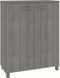 vidaXL - Schoenenkast - HAMAR - 85x40x108 - cm - massief - grenenhout - lichtgrijs