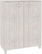 vidaXL - Schoenenkast - HAMAR - 85x40x108 - cm - massief - grenenhout - wit
