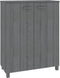 vidaXL - Schoenenkast - HAMAR - 85x40x108 - cm - massief - grenenhout - donkergrijs