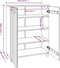 vidaXL - Schoenenkast - HAMAR - 85x40x108 - cm - massief - grenenhout - donkergrijs