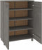 vidaXL - Schoenenkast - HAMAR - 85x40x108 - cm - massief - grenenhout - lichtgrijs