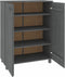 vidaXL - Schoenenkast - HAMAR - 85x40x108 - cm - massief - grenenhout - donkergrijs