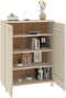 vidaXL - Schoenenkast - HAMAR - 85x40x108 - cm - massief - grenenhout - honingbruin