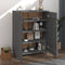 vidaXL - Schoenenkast - HAMAR - 85x40x108 - cm - massief - grenenhout - donkergrijs