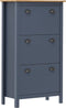 vidaXL - Schoenenkast - Hill - 72x35x124 - cm - massief - grenenhout - grijs