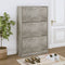vidaXL - Schoenenkast - met - 2 - vakken - hout - wit