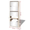 vidaXL - Schoenenkast - met - 5 - spiegels - 63x17x169,5 - cm - eikenhout