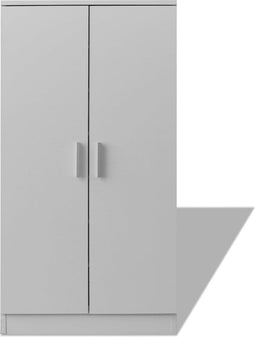 vidaXL - Schoenenkast - met - 7 - schappen - wit