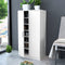 vidaXL - Schoenenkast - met - 7 - schappen - wit