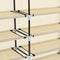 vidaXL - Schoenenkast - met - hoes - 115x28x110 - cm - stof - crème